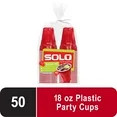 Red Solo Party Plastic Disposable Cups, 18 oz, 50 Count | Walmart (US)