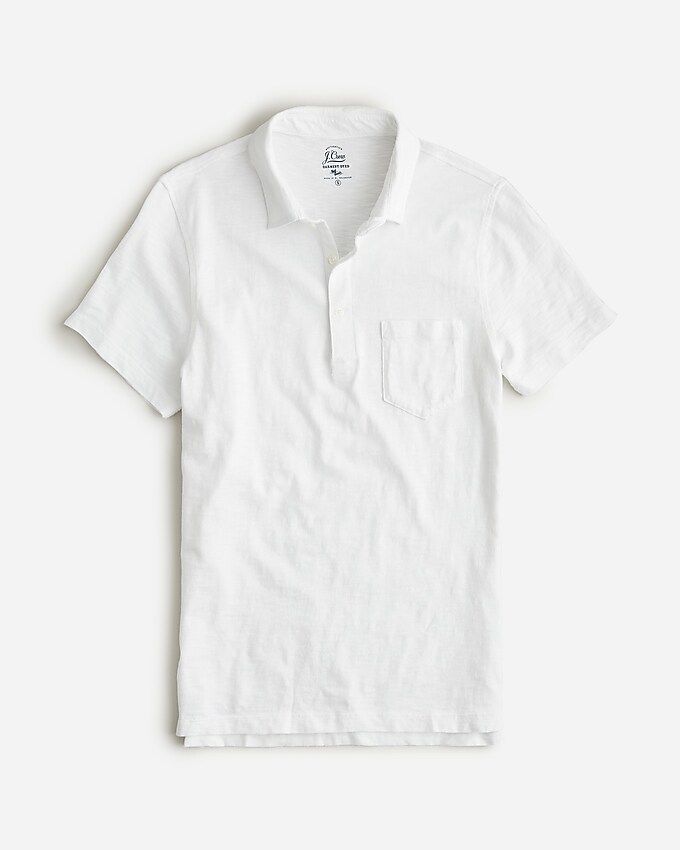 Garment-dyed slub cotton pocket polo shirt | J.Crew US