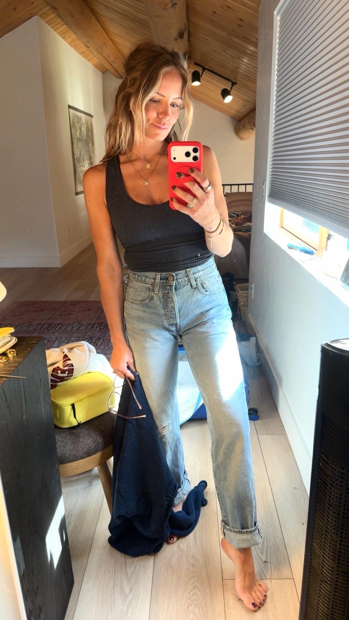 Tank: M/L
Jeans: 26
Sweater: Small 

Codes: 
LOLA for Pierced by Ash
LOLAMARIE for Miranda Frye
Lola15 for Made by Mary

#LTKootd #LTKOver40