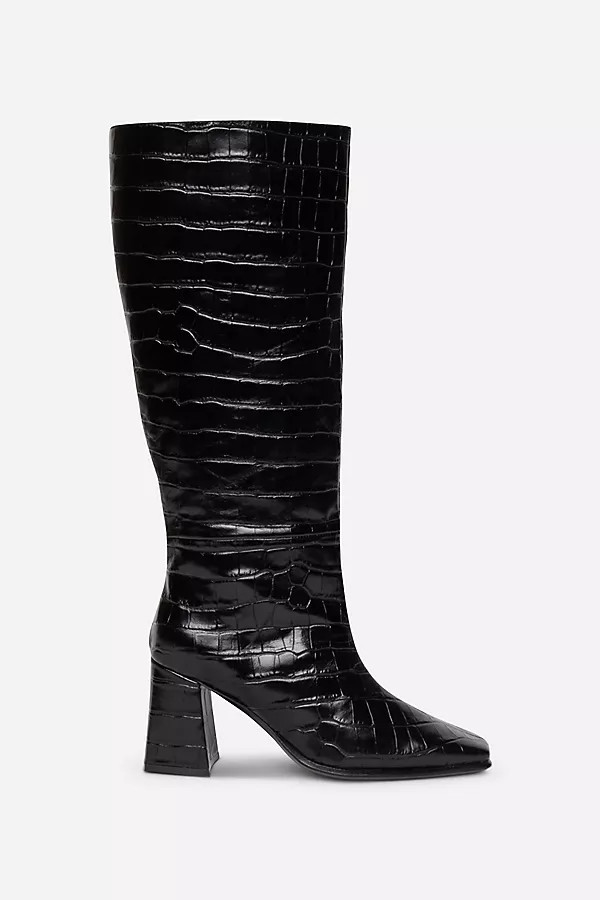 TGIF Embossed Croc Boots | Anthropologie (US)