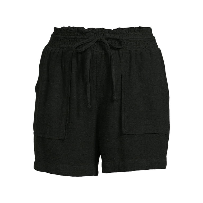 Time and Tru Women's Linen Shorts | Walmart (US)