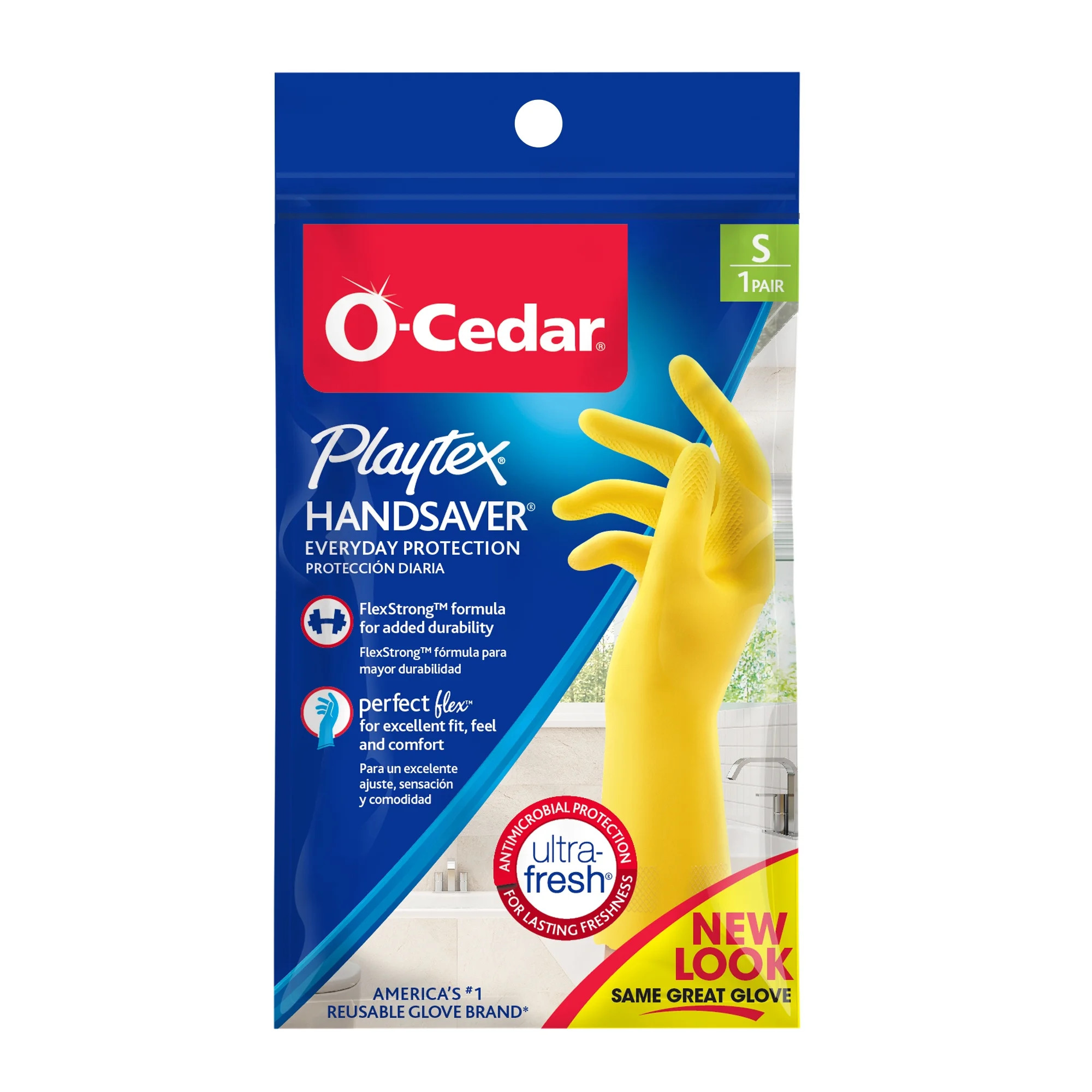 O-Cedar Playtex\u00ae Handsaver Gloves, Reusable Cleaning Gloves, Small, 1 Pair | Walmart (US)