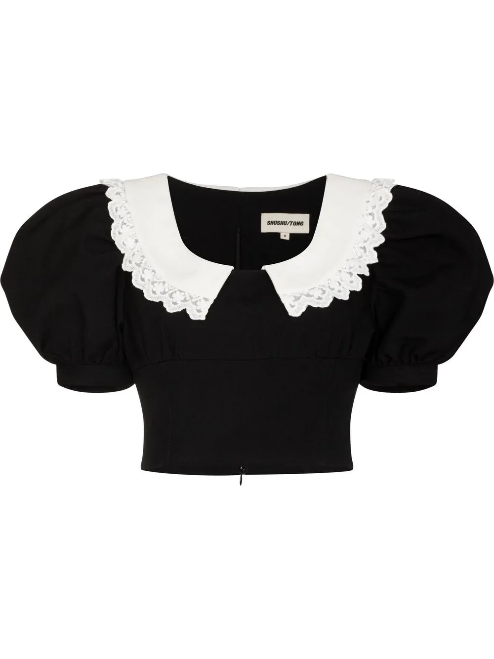 short-sleeve cropped top | Farfetch Global