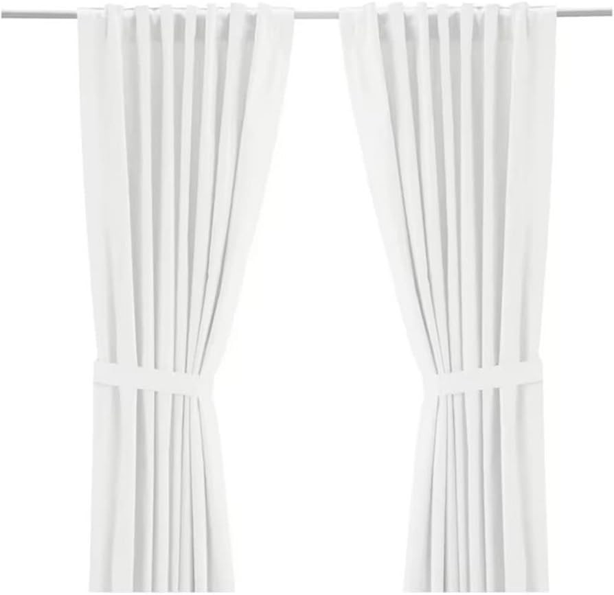 IKEA Ritva White Curtain Set - Size: 57 x 98 (1, White) | Amazon (US)