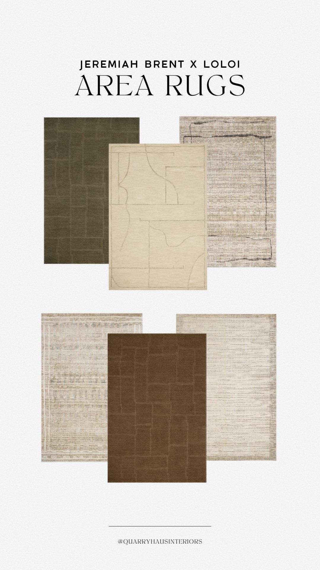JUST DROPPED! The Jeremiah Brent rug collection with Loloi is out now and features neutral area rugs in earthy tones and modern, abstract designs.

#LTKHome