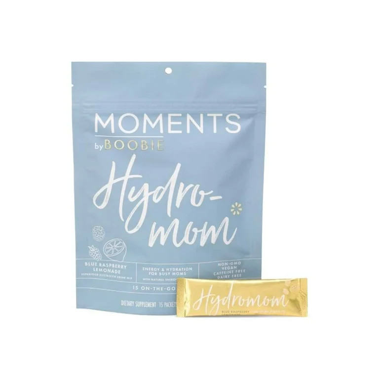 Boobie Hydromom Breastfeeding Supplement for Pregnancy and Lactation Drink Blue Raspberry Lemonad... | Walmart (US)