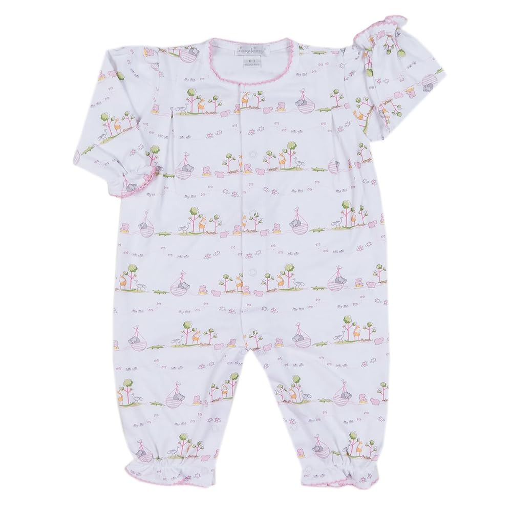 Kissy Kissy Baby Girls Noahs Print Playsuit - Pink | Amazon (US)