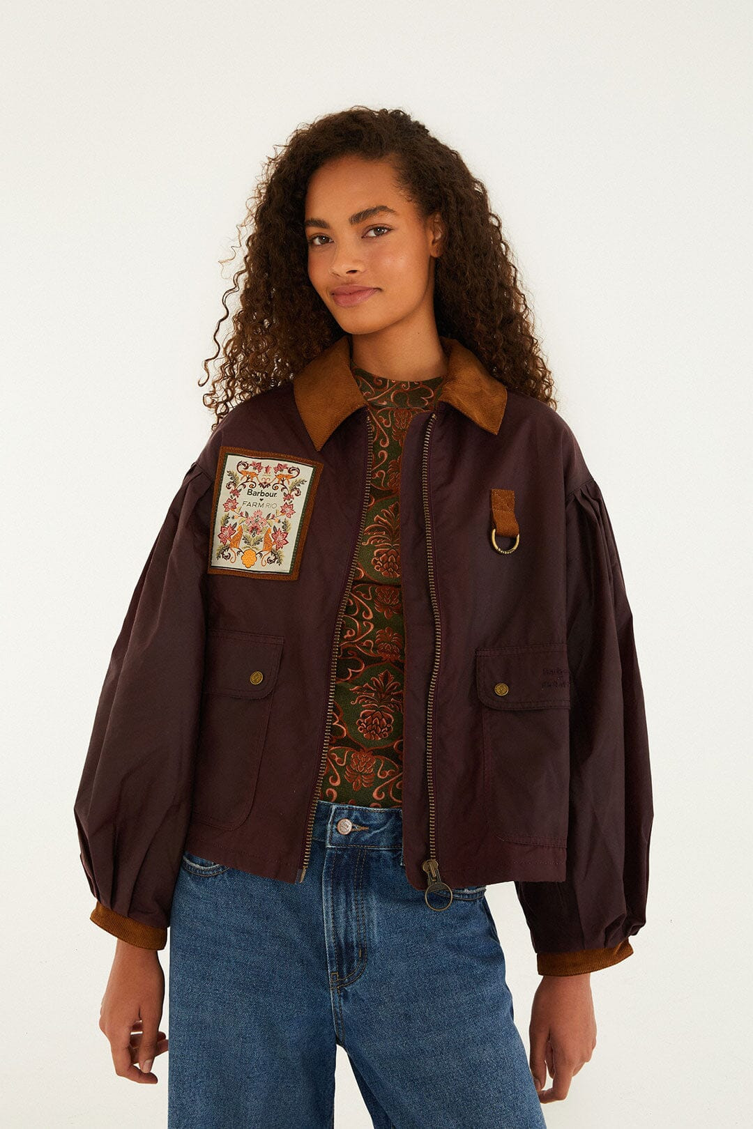 Burgundy Bow Jacket | FARM Rio | FarmRio (US)