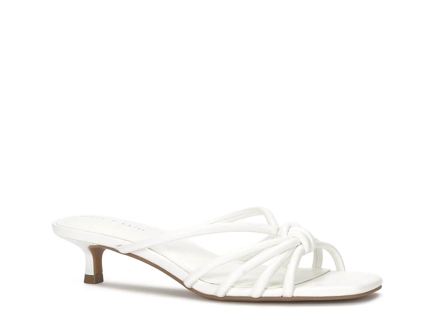 Kelly & Katie Zyna Sandal | Women's | White | Size 6 | Sandals | Kitten | DSW