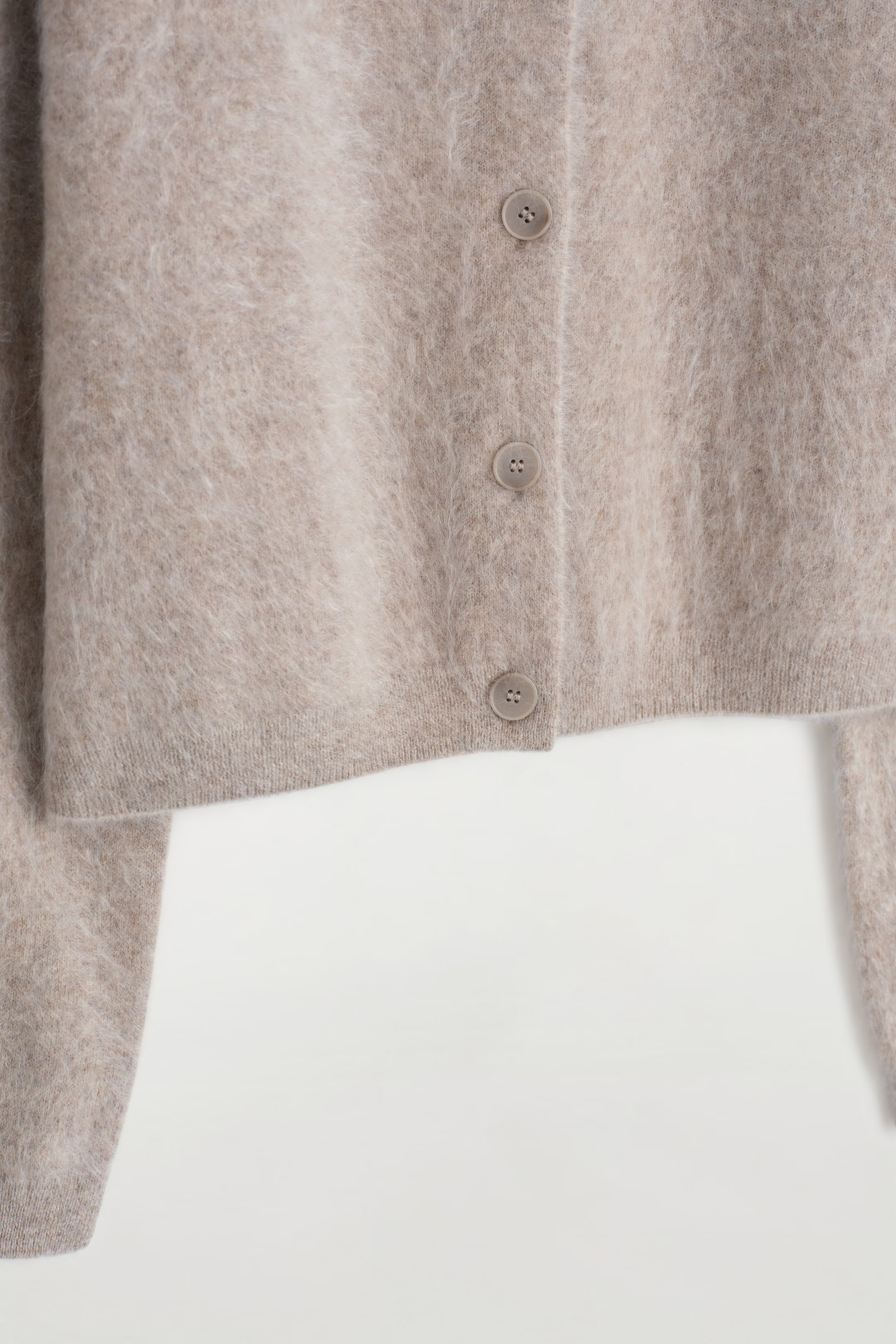 BRUSHED-CASHMERE CARDIGAN - BEIGE | COS | COS (EU)