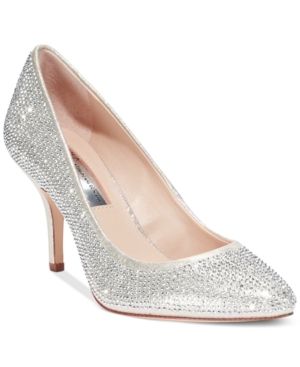 Inc International Concepts Zitah Pointed Toe Rhinestone Evening Pumps, Created for Macy's Women's Shoes | Macys (US)