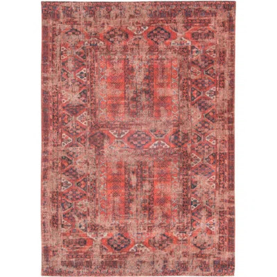 6' X 8' Red Oriental Non Skid Area Rug | Wayfair North America