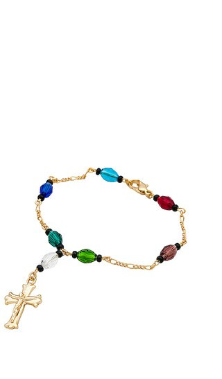 Vetrate Rosary Bracelet in Gold | Revolve Clothing (Global)