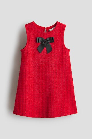 H & M - Bouclé-Jersey Dress - Red | H&M (US + CA)