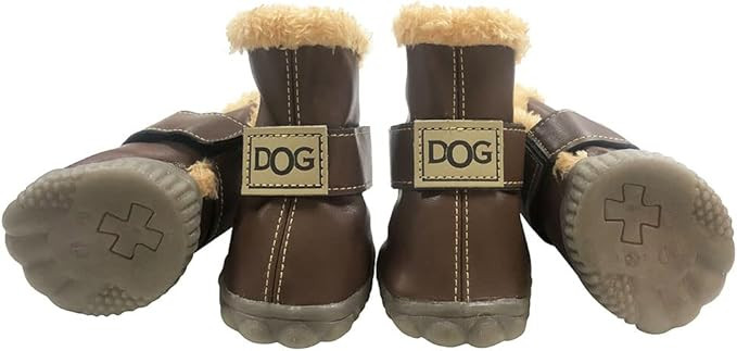WINSOON Dog Australia Boots Pet Antiskid Shoes Winter Warm Skidproof Sneakers Paw Protectors 4-Pp... | Amazon (US)