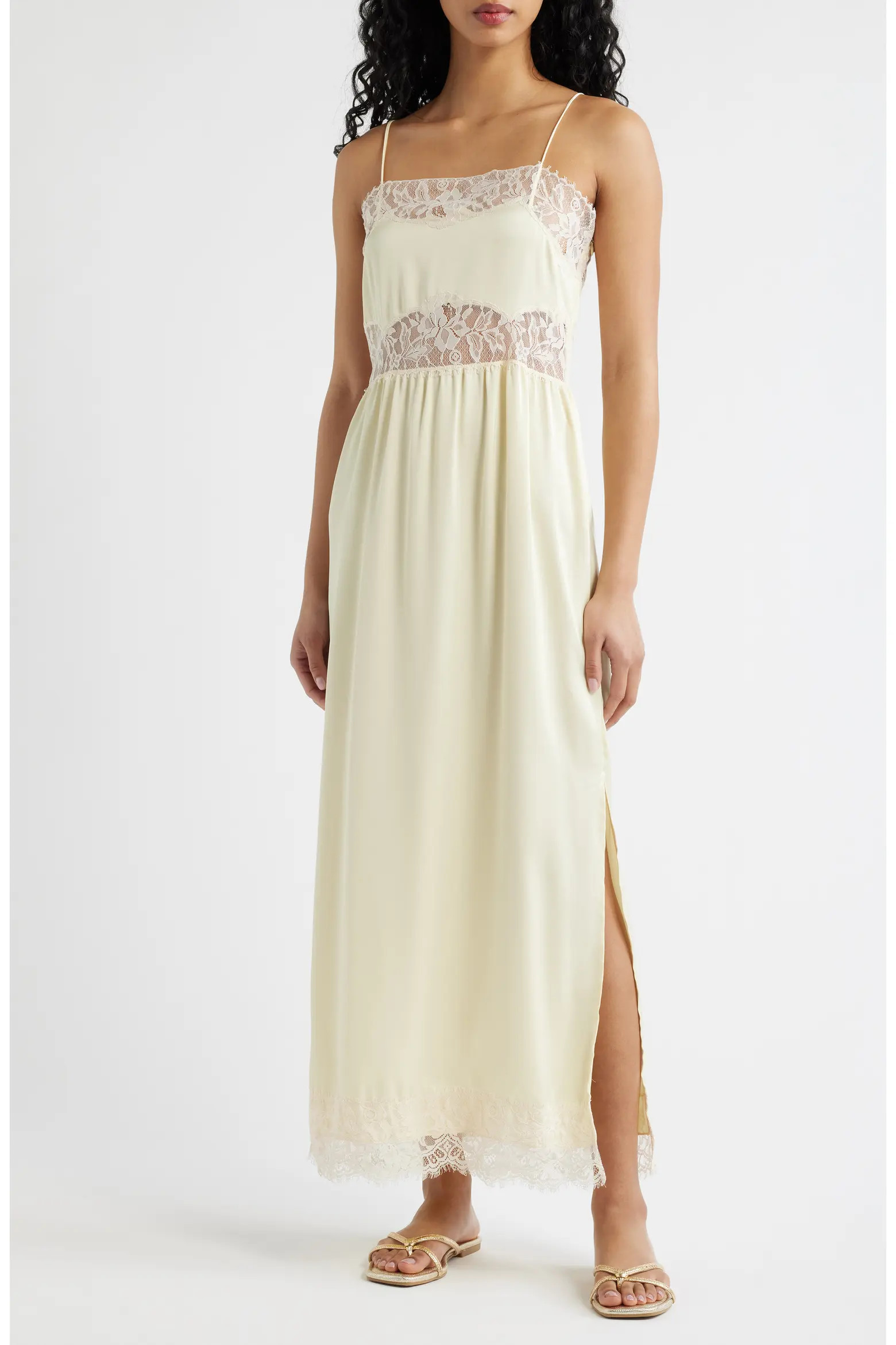 Morris Lace Inset Midi Dress (Women) | Nordstrom | Nordstrom