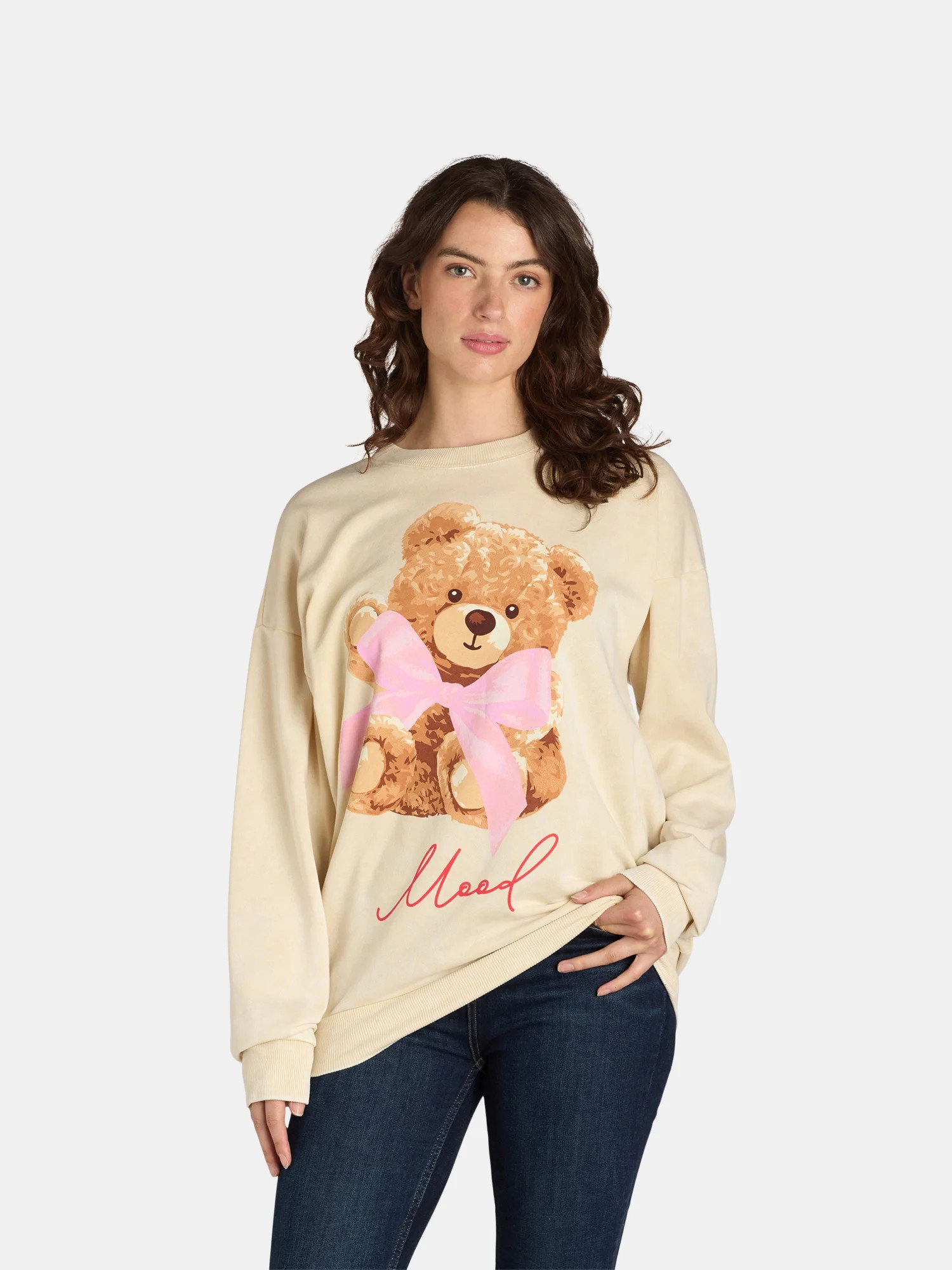 Self Esteem Women’s Mineral Washed Graphic Sweatshirt, Sizes S-XL | Walmart (US)