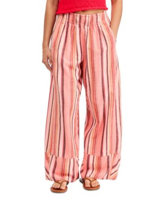 Women's Days End Solar Stripe Wide-Leg Pants | Macy's