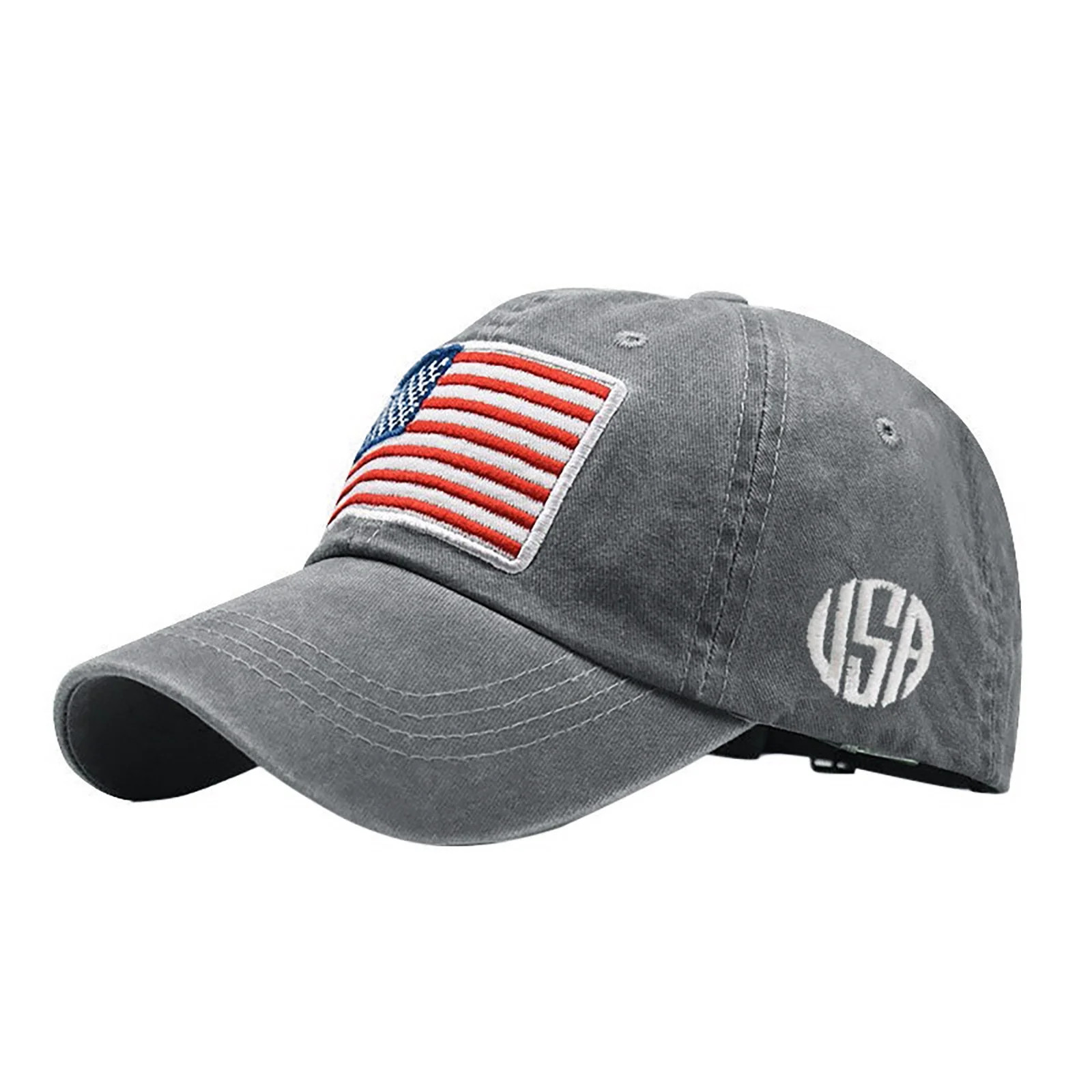 WANYNG Adult Classic American Flag Washed Old Letter American Sunshade Baseball M P Mens Hat Plai... | Walmart (US)