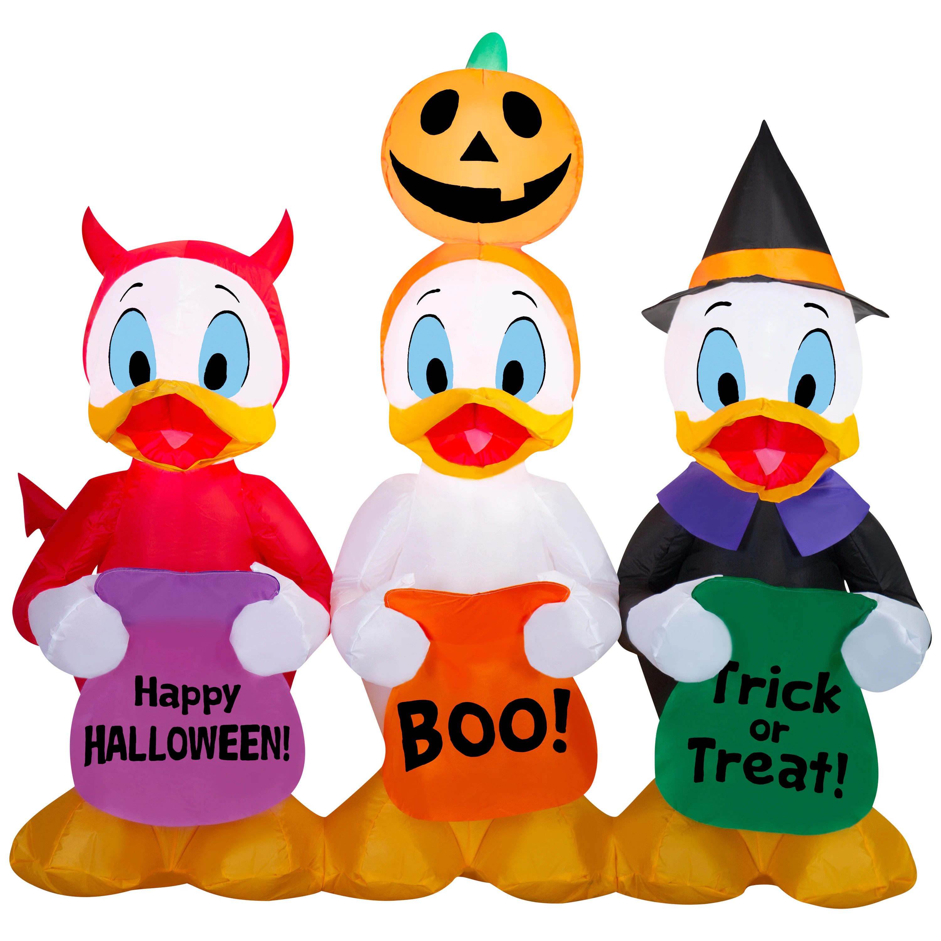 Disney 4.99-ft Freestanding Lighted Disney Mickey Mouse Friends Donald Duck Airblown Trick or treat Inflatable one_size | 557680 | Lowe's