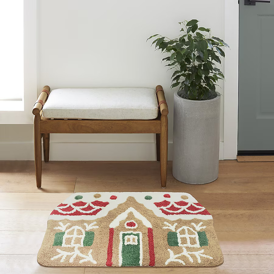 Holiday Living 20-in x 30-in Noel Brown Multi Cotton Bath rug | Lowe's