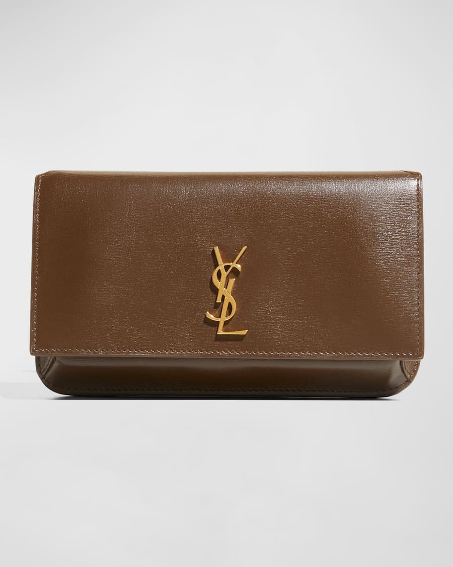 Saint Laurent YSL Monogram Phone Holder Shoulder Bag | Neiman Marcus