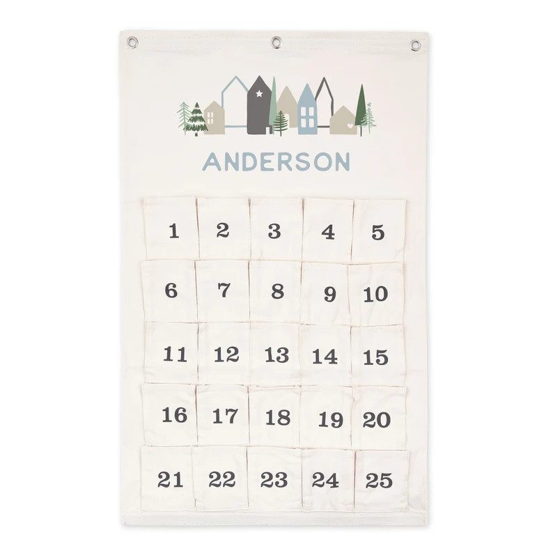 Personalized Fabric Advent Calendar  Reusable  Canvas - Etsy | Etsy (US)