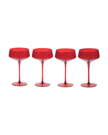 Set Of 4 Coupe Glasses | TJ Maxx