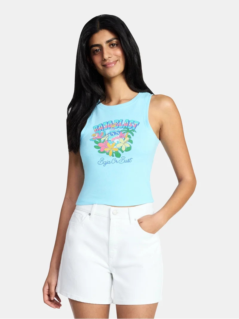 Mountain Dew Baja Blast Women's Graphic Tank Top, Sizes XXS-XXL | Walmart (US)
