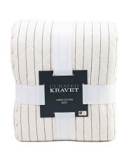Linen Blend Striped Quilt | Bed & Bath | Marshalls | Marshalls