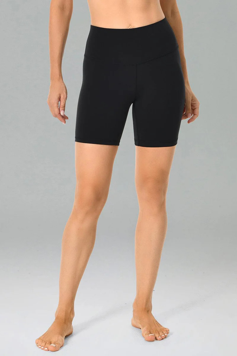 Essential No-Roll High Waisted Sports Leggings w/Pockets 6" | Colorfulkoala