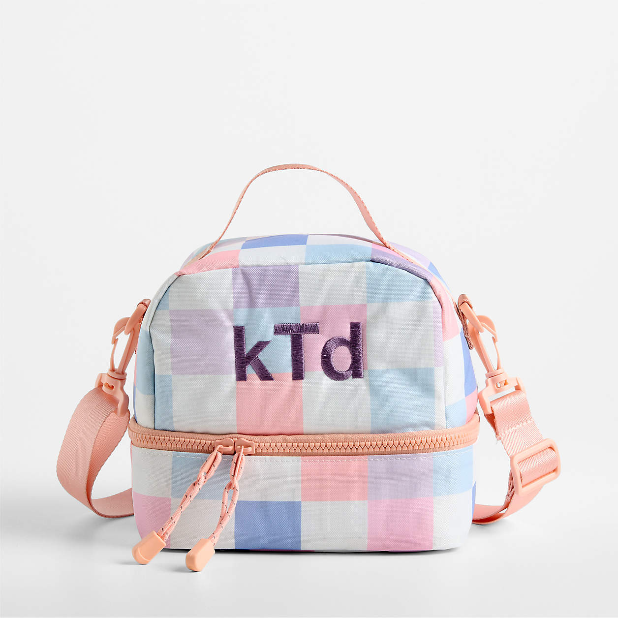 Cotton Candy Hopscotch Dual Compartment Soft Insulated Kids Lunch Box + Reviews | Crate & Kids | Crate & Barrel