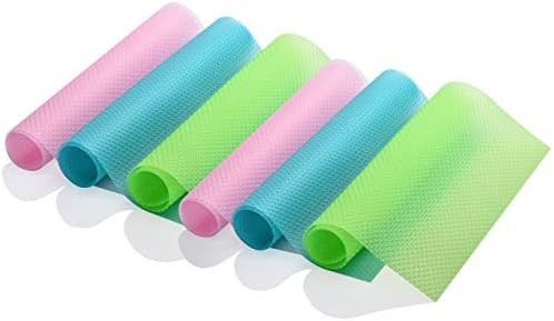 6 Pack Refrigerator Liners, EVA Drawer Liner, Washable Shelf Liners, Waterproof Fridge Mats Liner... | Amazon (US)