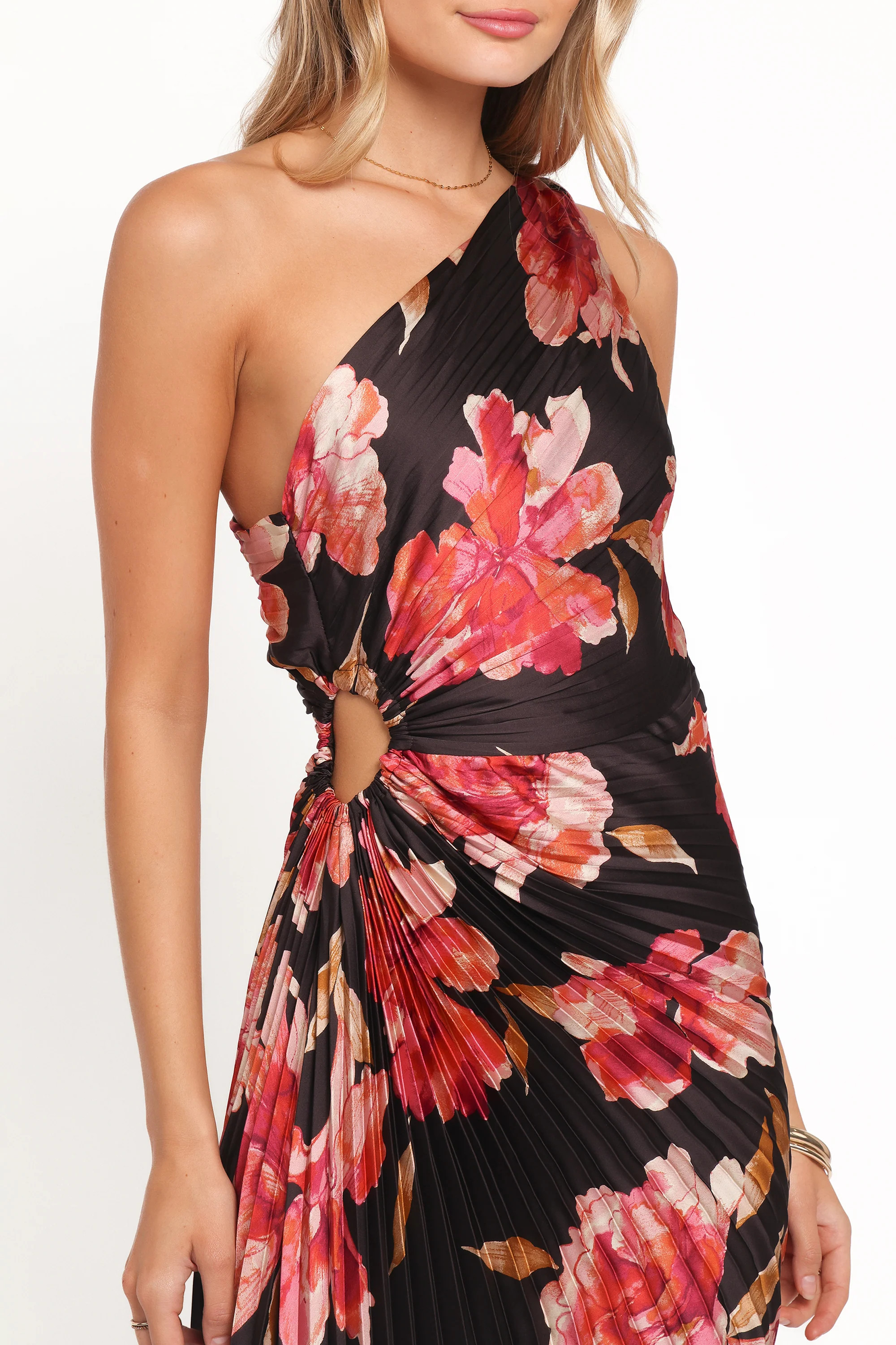 Kleo One Shoulder Maxi Dress - Midnight Orchid | Petal & Pup (US)