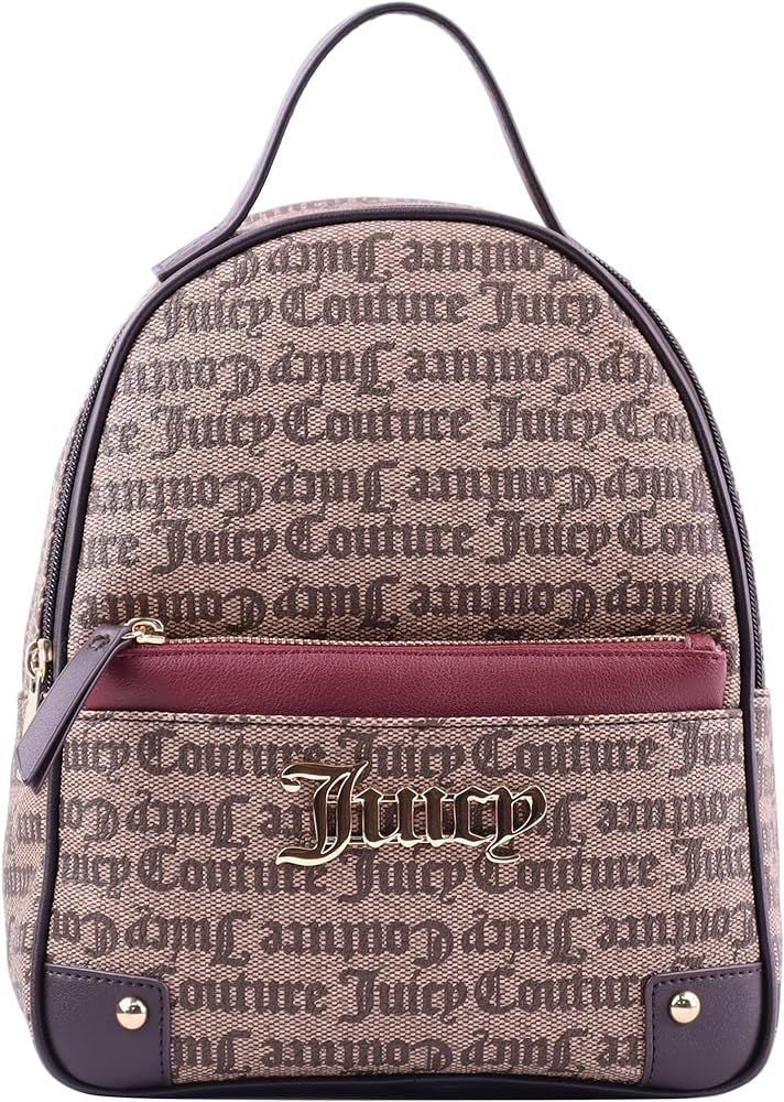 Juicy Couture Pullout Pouch Backpack Taupe/Dark Brown One Size | Amazon (US)