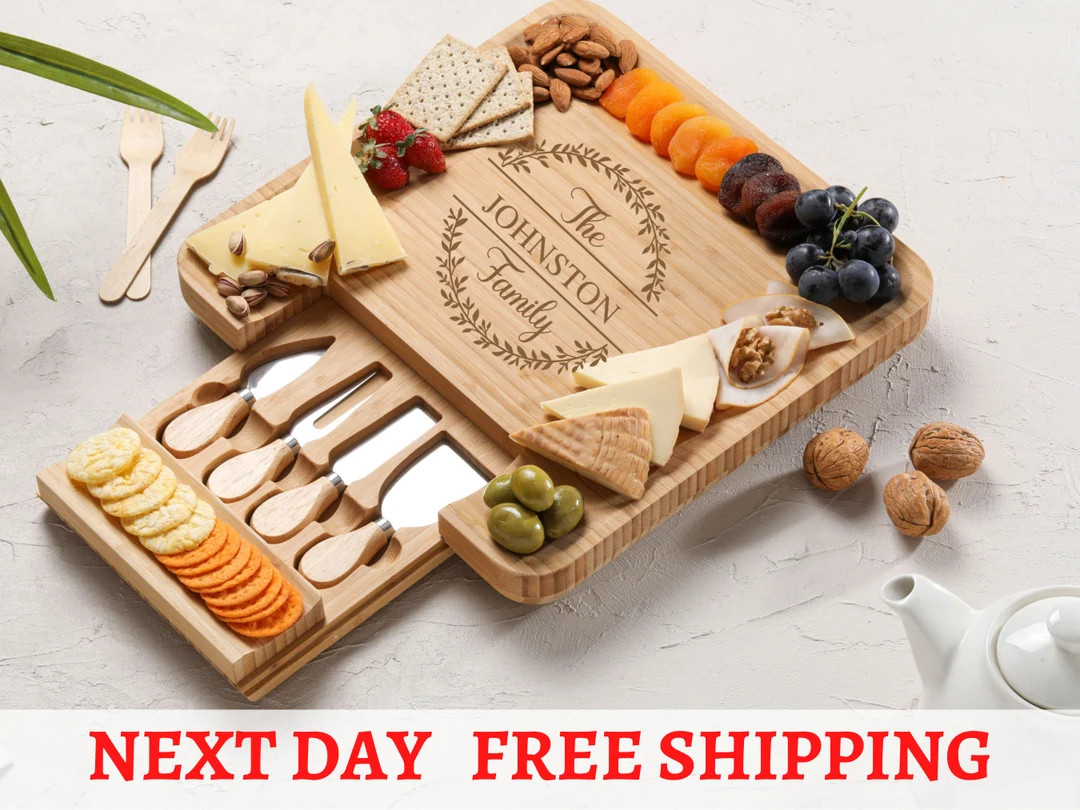 Personalized Charcuterie Board With Utensils Custom Engraved - Etsy | Etsy (US)