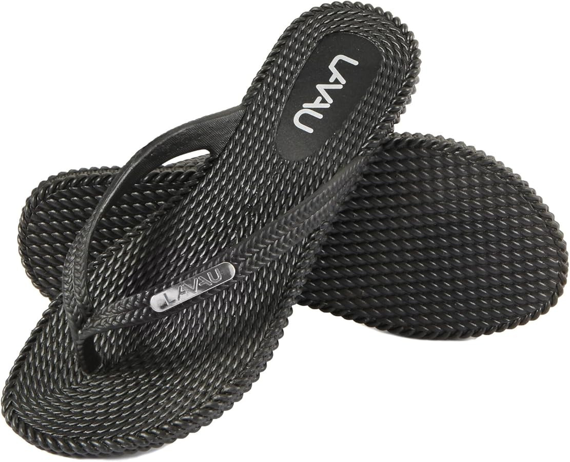 LAVAU Flip Flops for Women, Waterproof Non Slip Thong Sandals for Shower Beach Pool, 100% Recycla... | Amazon (US)