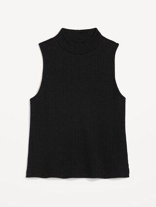 Fitted Sleeveless Mock-Neck Top for Women | Old Navy (US)