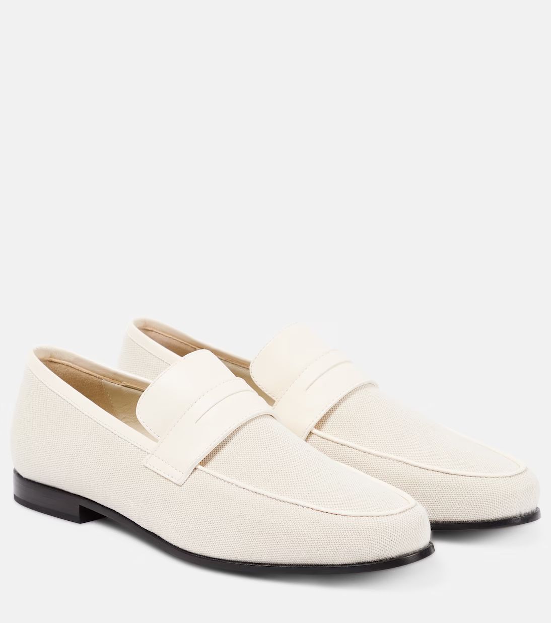 The Canvas leather-trimmed loafers | Mytheresa (US/CA)
