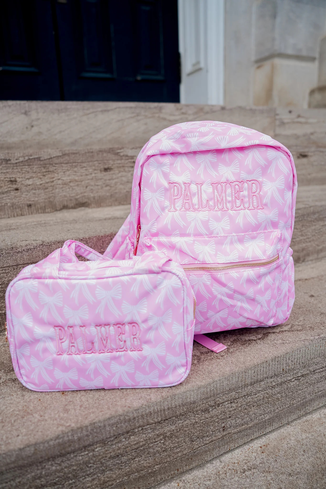 Pink Bow Backpack | KenzKustomz