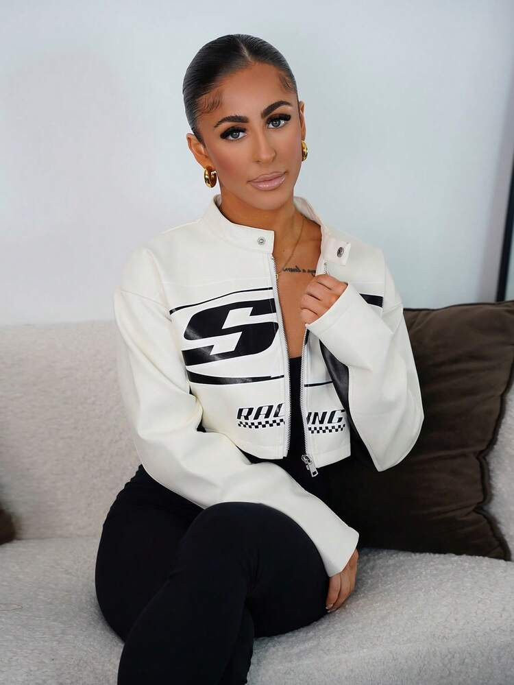 CA$35.88
Free Shipping
SAYEHFBABY Autumn And Winter Casual Street Motorcycle Style Round Neck Long-Sleeved Off-Shoulder Ultra-Cut Black And Red PU Women's Jacket
4.96
(100+)
Size
XS
S
M
L
Size Guide
Not your size? Tell us
 | SHEIN