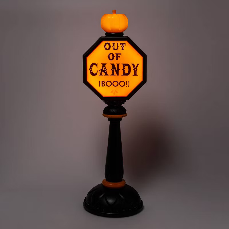 42" Light Up Trick or Treat Stop Sign Halloween Decorative Prop - Hyde & EEK! Boutique... | Target