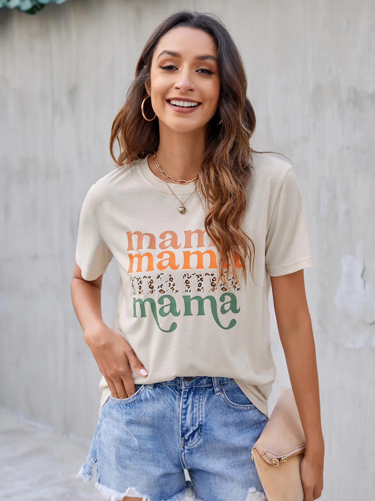 Blooming Jelly Tops Cute Mom Letter Print Graphic Tee | Blooming Jelly