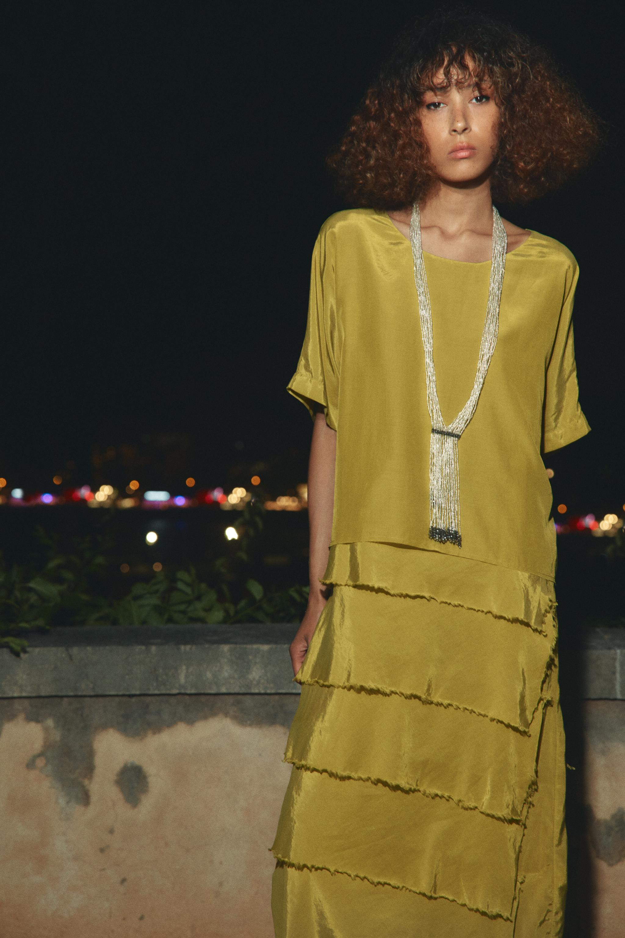 ZW COLLECTION RUFFLED DRESS | Zara UK