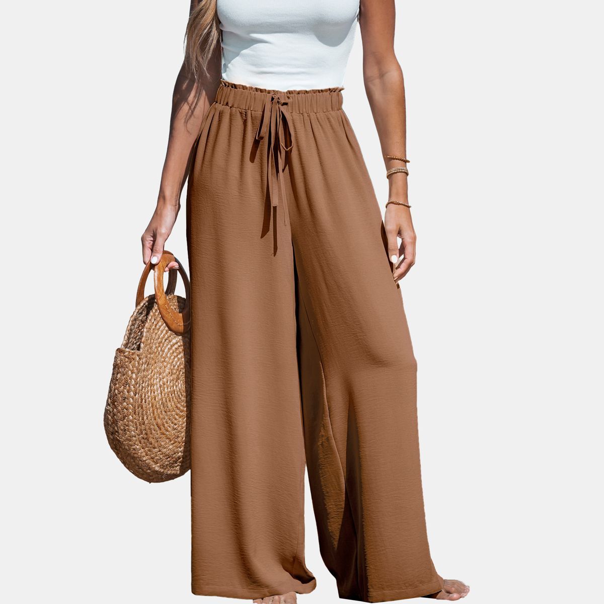 Women's Drawstring Wide Leg Pants - Cupshe | Target