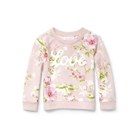 Printed Popover Sweatshirt (Baby Girls & Toddler Girls) | Walmart (US)