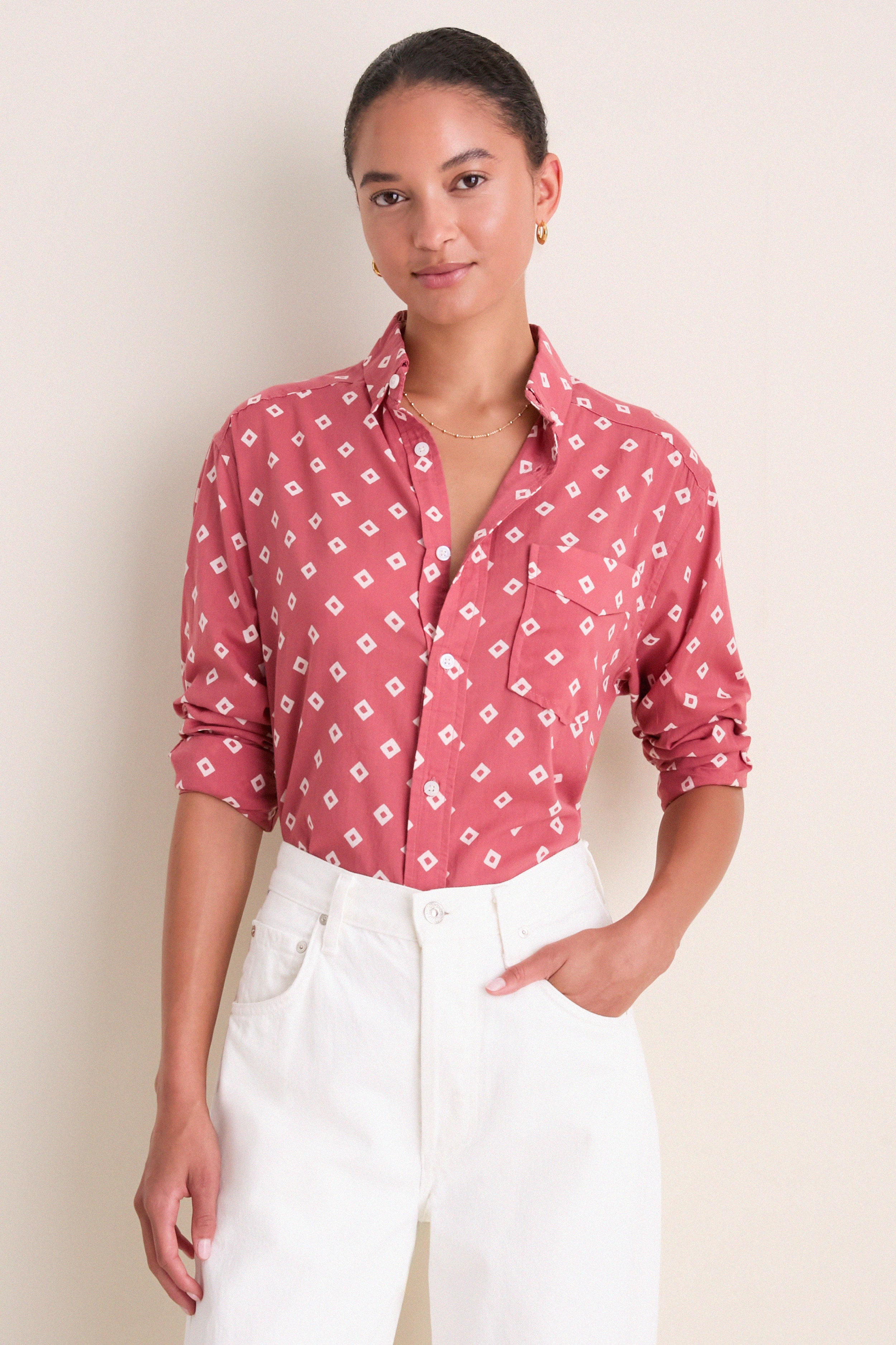 Antique Rouge Diamonds Organic Ryan Shirt | Tuckernuck (US)
