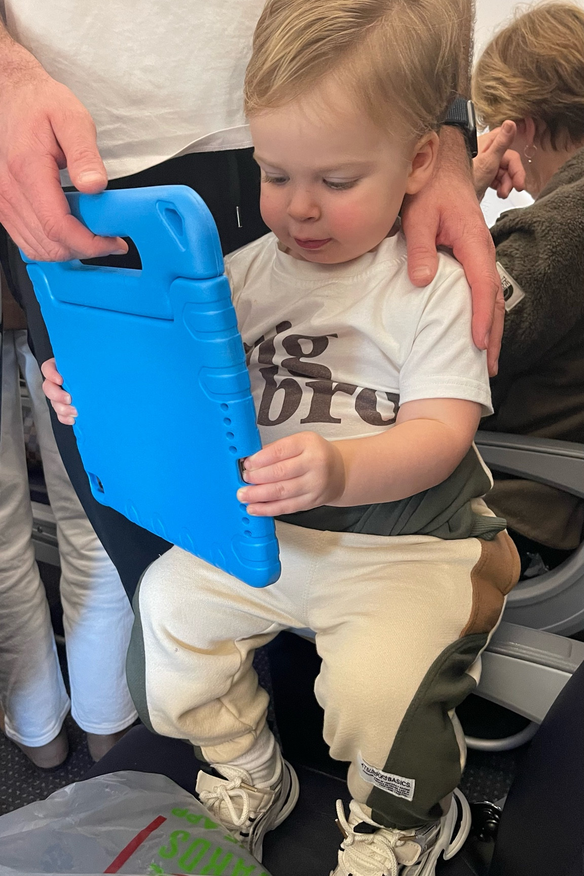 Favorite iPad case and headphones linked for travel!
Big bro Shirt is Amazon 
Pants Zara
Shoes SHEIN 
Toddler baby boy cute neutral style outfit fashion travel vacation airplane 

#LTKTravel #LTKBaby #LTKKids