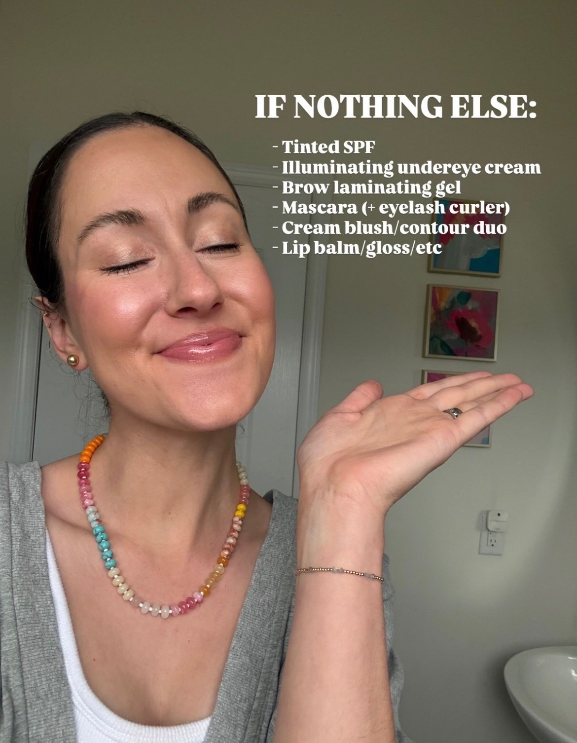 Quick + easy makeup look for moms on the go!