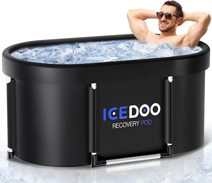 New Upgrade XL 139-Gallon Oval Ice Bath Tub - 6 Layered Portable Bathtub, Drop-In Bathtubs Foldab... | Amazon (US)